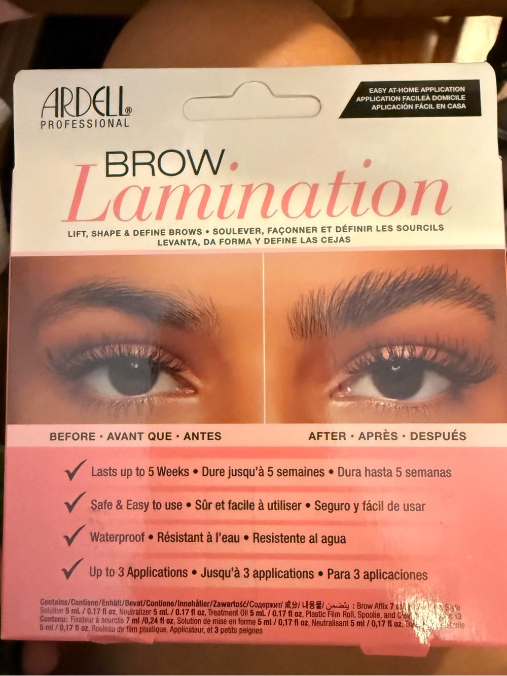 Ardell Brow Lamination Kit - Pink Packaging
